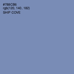#788CB6 - Ship Cove Color Image